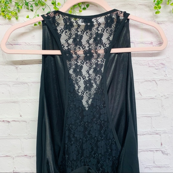 Tobi Dresses & Skirts - Tobi | Black Deep V-Neck Sleeveless Dress Elastic Waist Size Med